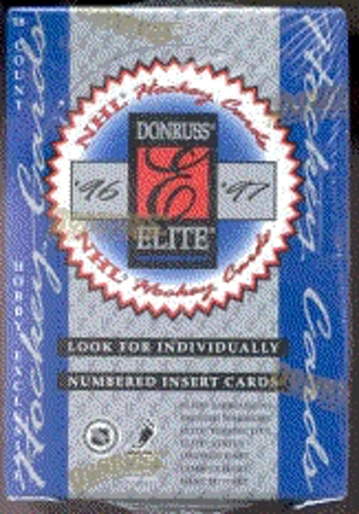 1996-97 Donruss Elite Hockey Hobby Box - BigBoi Cards