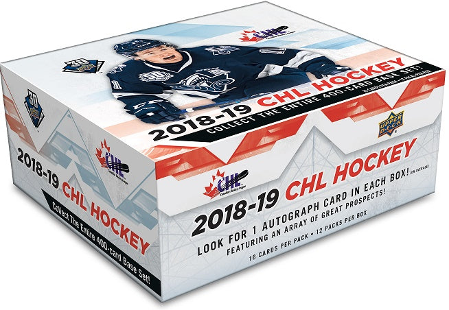 2018-19 Upper Deck CHL Hockey Hobby Sealed Box - BigBoi Cards