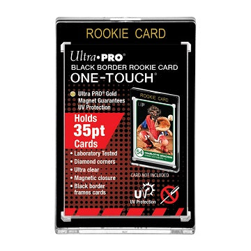 Ultra Pro One Touch Black Border Rookie Card Magnetic Holder 35pt (Lot of 5) - BigBoi Cards