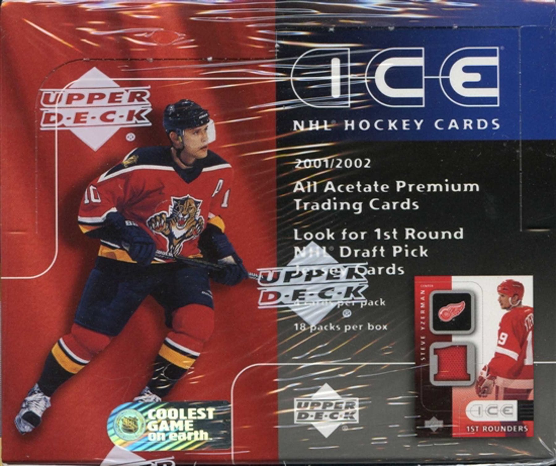 2001-02 Upper Deck Ice Hockey Hobby Box - BigBoi Cards