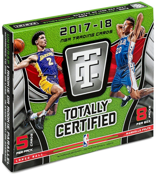 2017-18 Panini Totally Certified Basketball Hobby Box - Miraj Trading