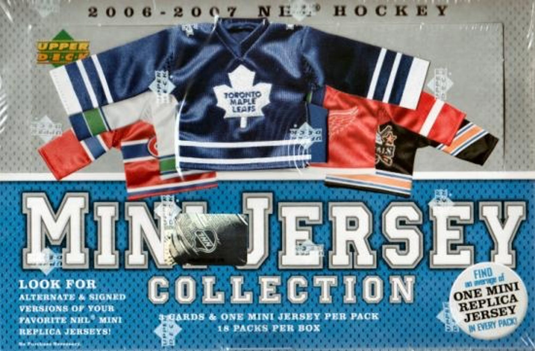 2006-07 Upper Deck Mini Jersey Collection Hockey Hobby Box - BigBoi Cards