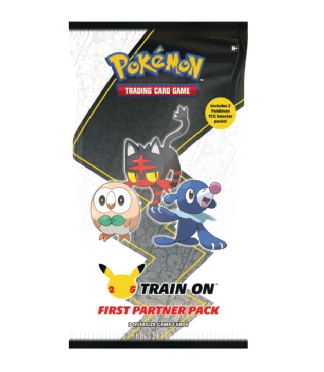 Pokemon Train On First Partner Pack- 25th Anniversary April (Alola) - BigBoi Cards