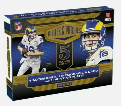 2020 Panini Plates and Patches Football Hobby Box - BigBoi Cards