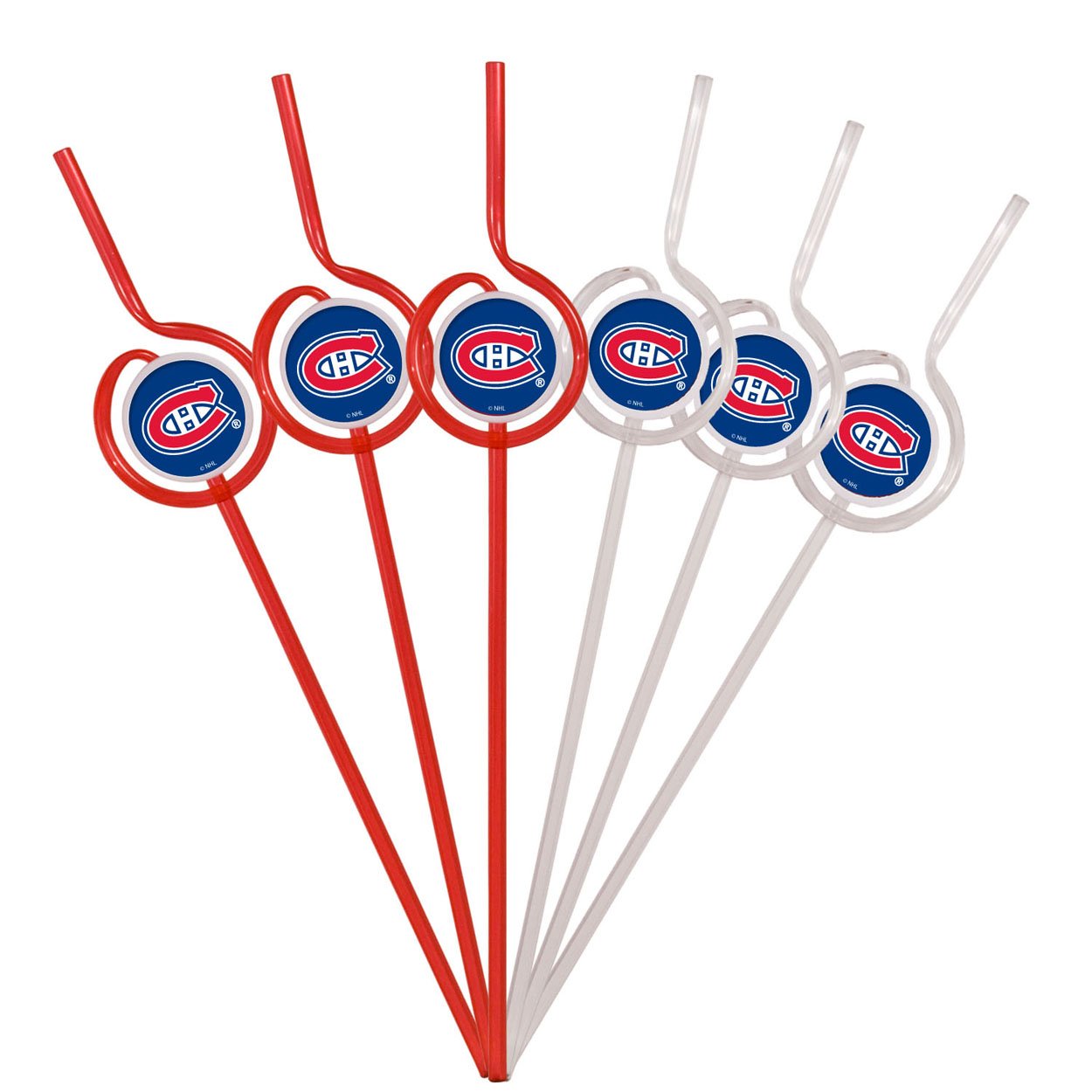 Montreal Canadiens Crazy Sip Straw (Pack of 6) - Miraj Trading