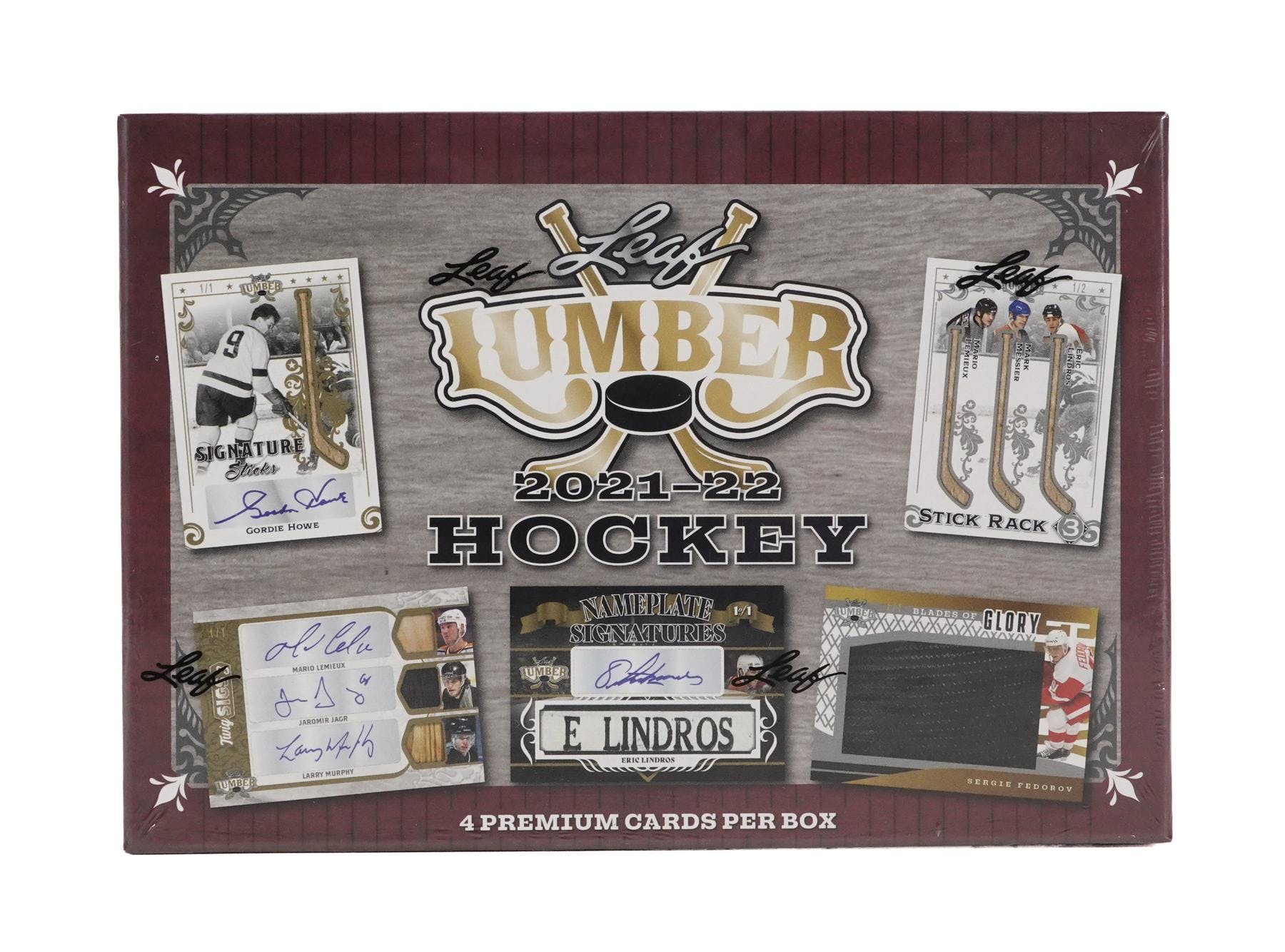 2021-22 Leaf Lumber Hockey Hobby Box - Case (Case of 10 Boxes) - Miraj Trading