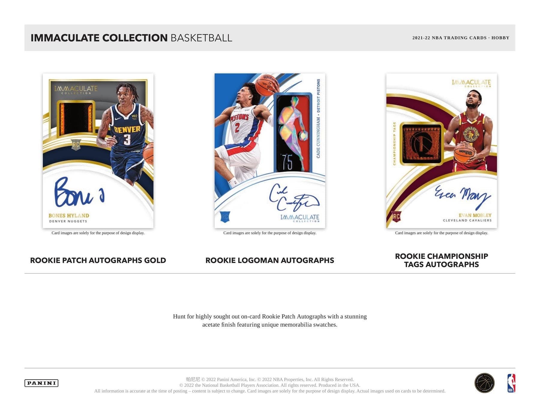 2021-22 Panini Immaculate Collection Basketball Hobby Box - Miraj Trading