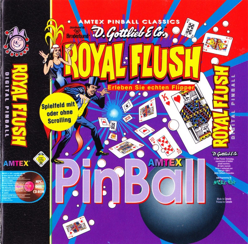 Amtek  D.Gottlieb & Co Royal Flush Classic Digital Pinball Box - Miraj Trading