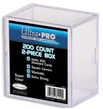 Ultra Pro 2-Piece 200 Count Clear Card Storage Box - Lot of 5 Storage Boxes - BigBoi Cards