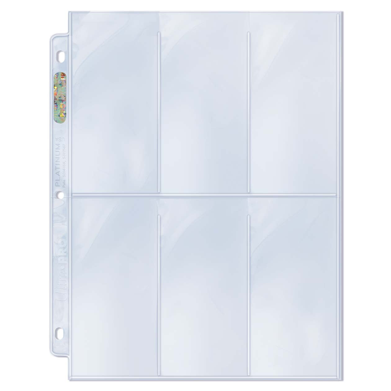 Ultra Pro 6-Pocket Platinum Page with 2-1/2" X 5-1/4" Pockets - BigBoi Cards