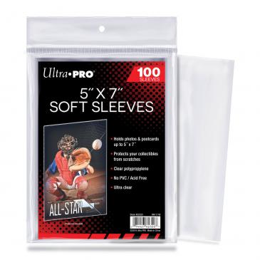 Ultra Pro 5" x 7" Soft Sleeves (Lot of 2) - Miraj Trading