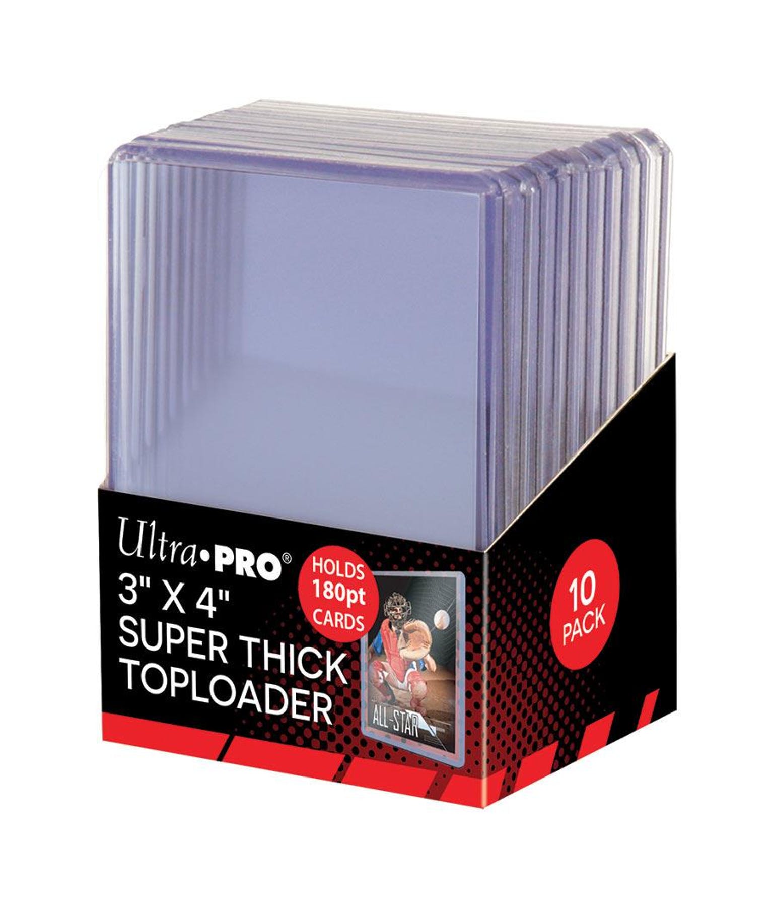 Ultra Pro Super Thick Toploaders 180pt. 3"x 4" (Lot of 5) - BigBoi Cards