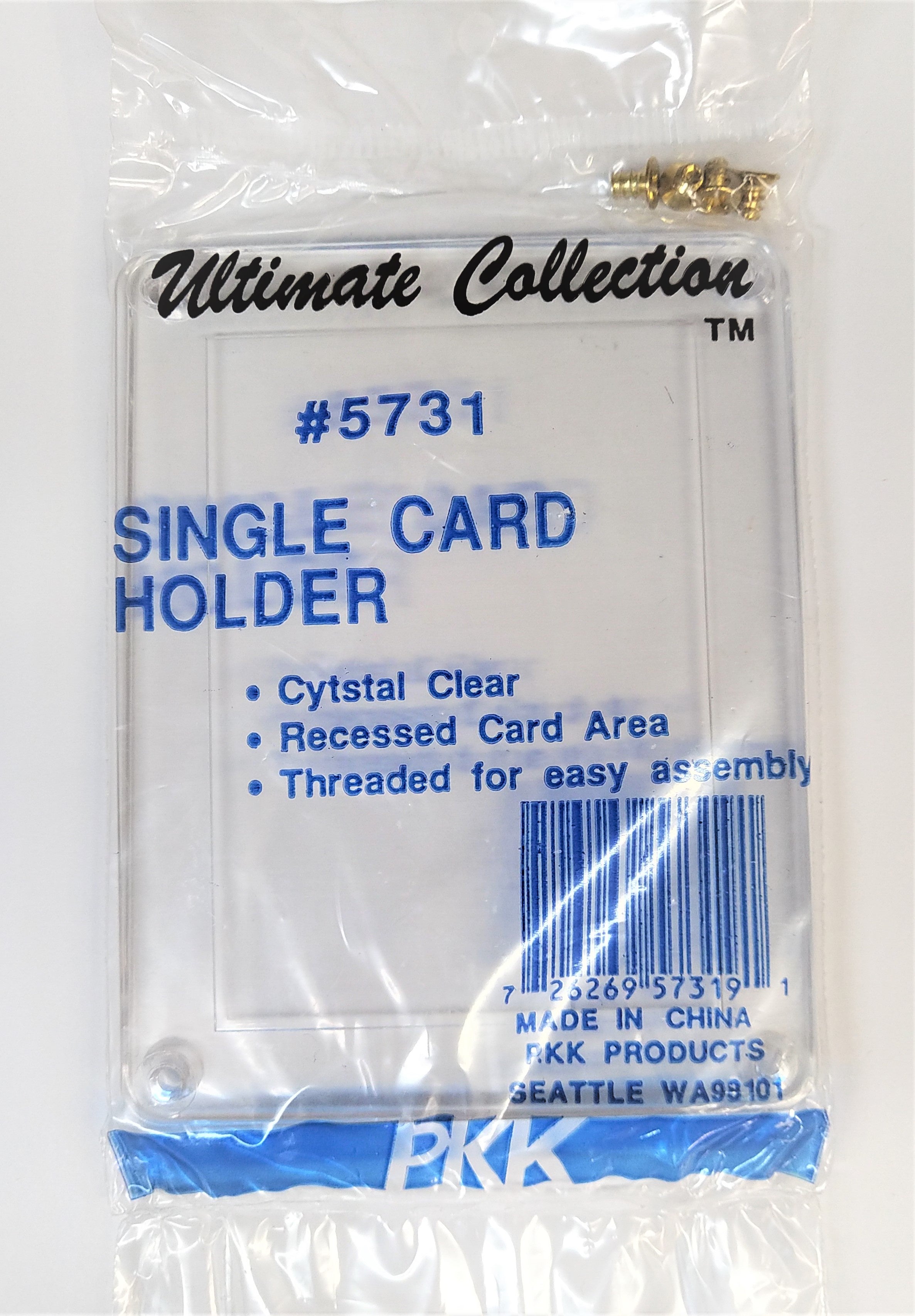 Ultimate Collection Single Card Holder with Screws #5731 (Lot of 5) - BigBoi Cards