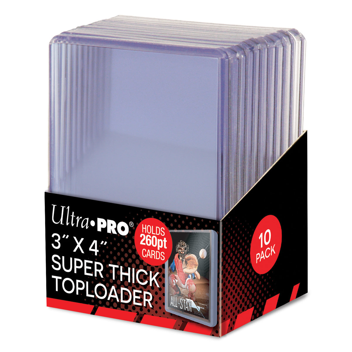 Ultra Pro  Super Thick Toploaders 3" x 4" 260pt. (Lot of 5) - BigBoi Cards