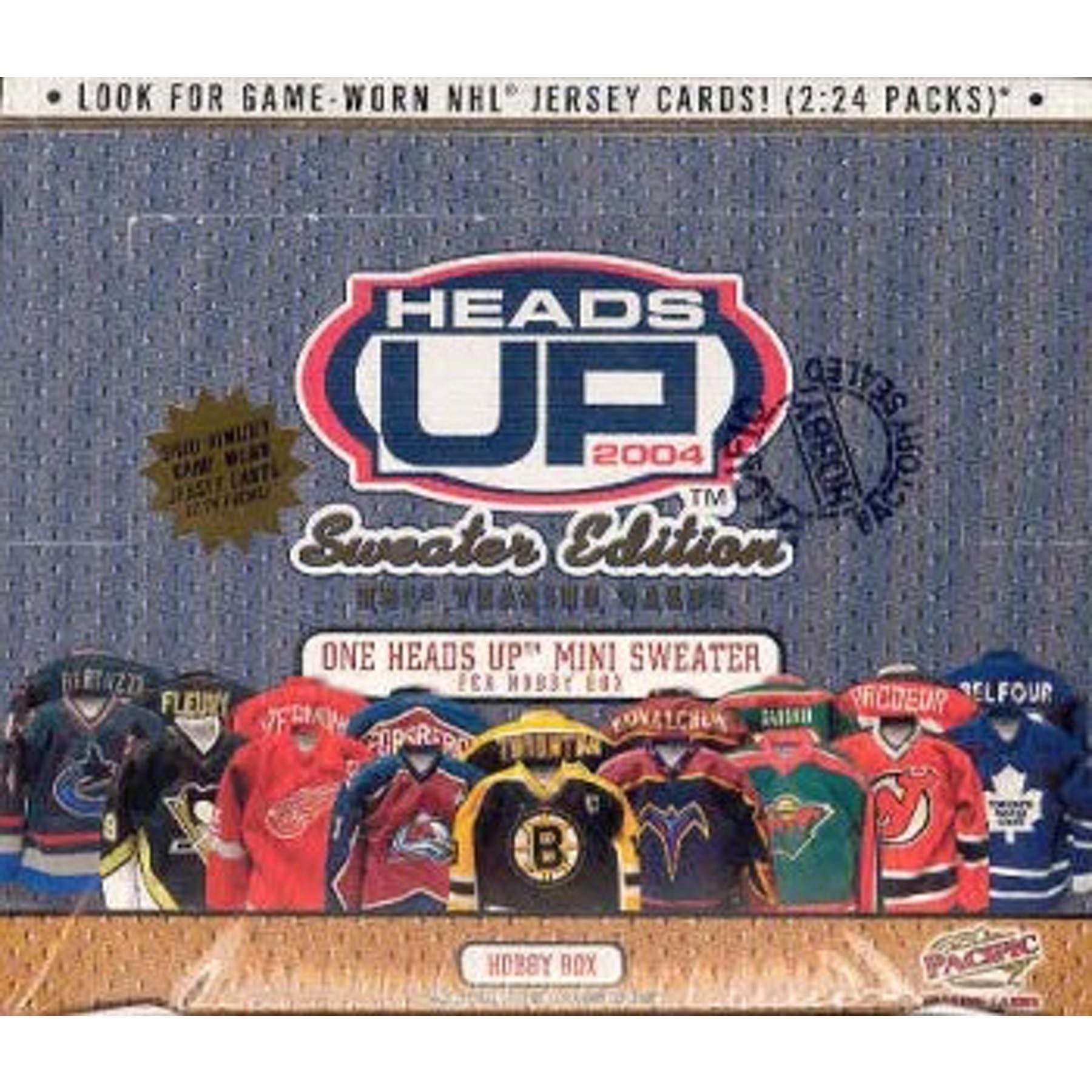 2003-04 Pacific Heads Up Sweater Edition Hockey Hobby Box - BigBoi Cards