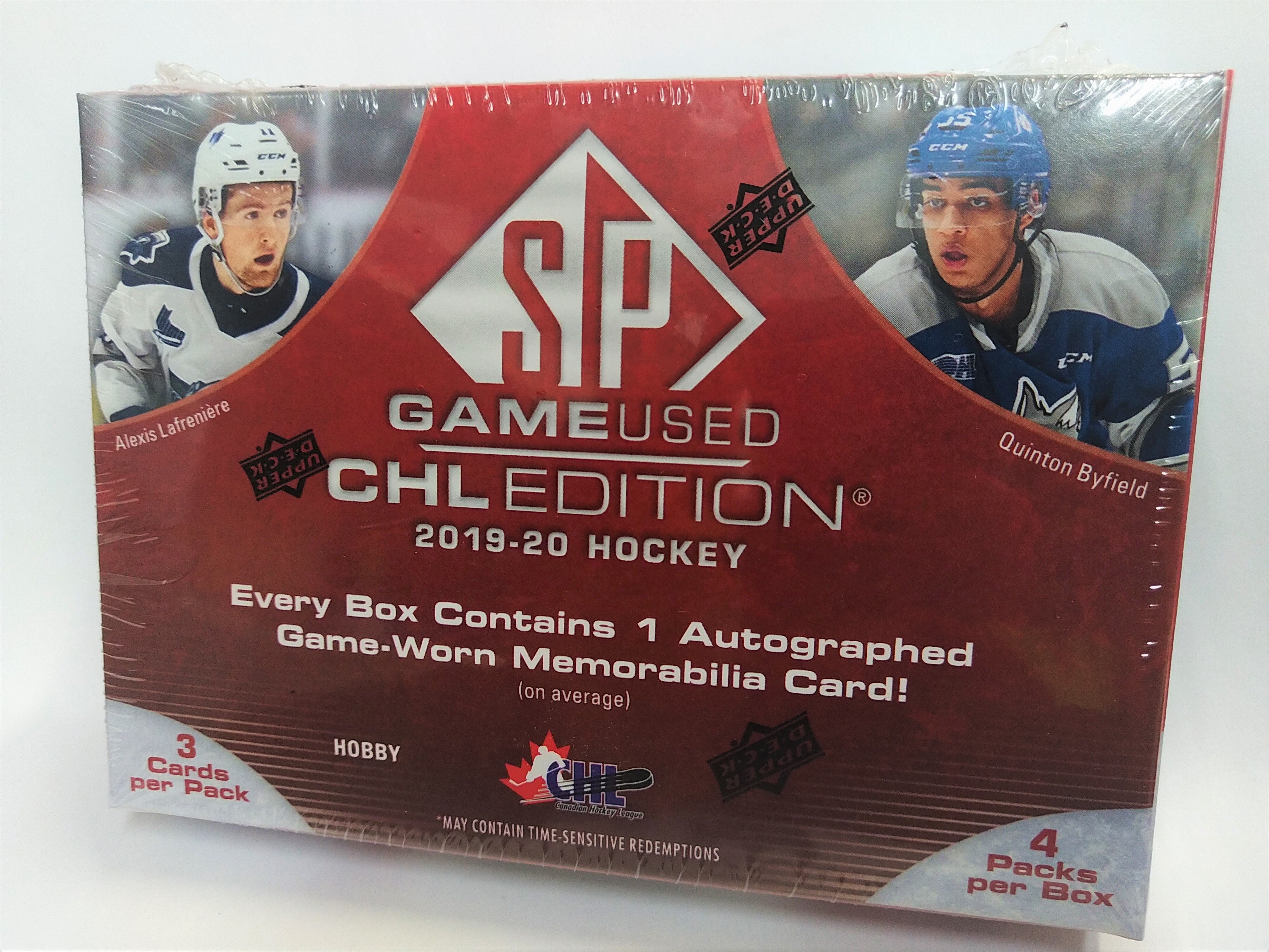 2019-20 Upper Deck SP Game Used CHL Edition Hockey Hobby Box - BigBoi Cards