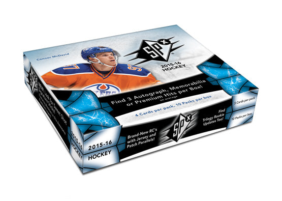 2015-16 Upper Deck SPx NHL Hockey Hobby Case (Boxes of 8) - BigBoi Cards