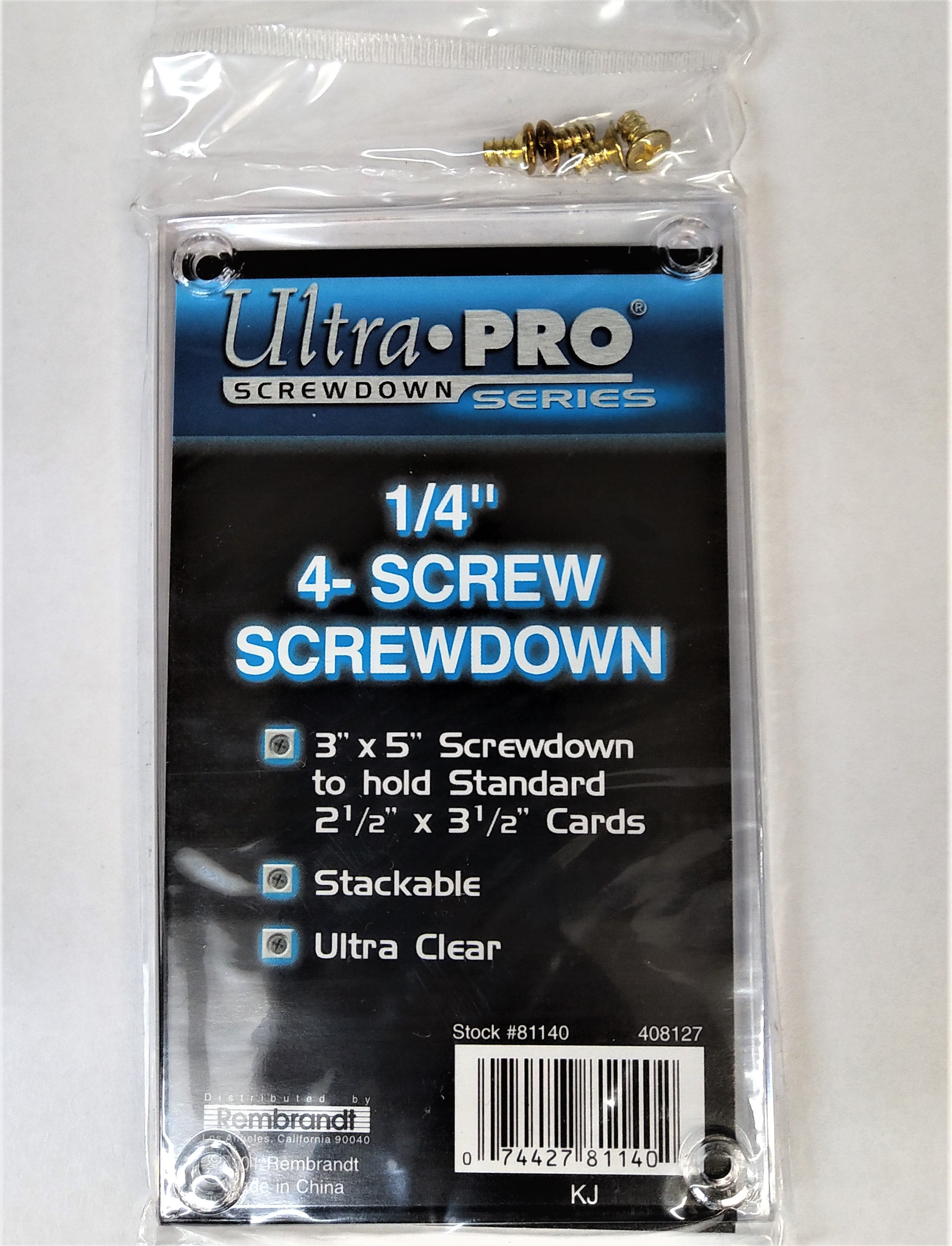 Ultra Pro 1/4" 4-Screw ScrewDown 3" x 5" (Lot of 5) - BigBoi Cards