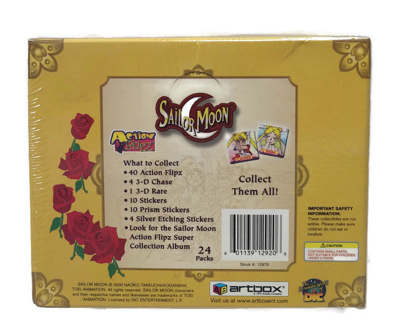 2000 Artbox  Sailor Moon Action Flipz 24 Packs Box - Miraj Trading