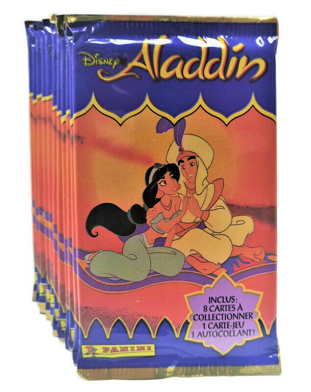 1993 Aladdin Disney Panini Trading Card Pack French Edition (12 Packs a Lot) - Miraj Trading