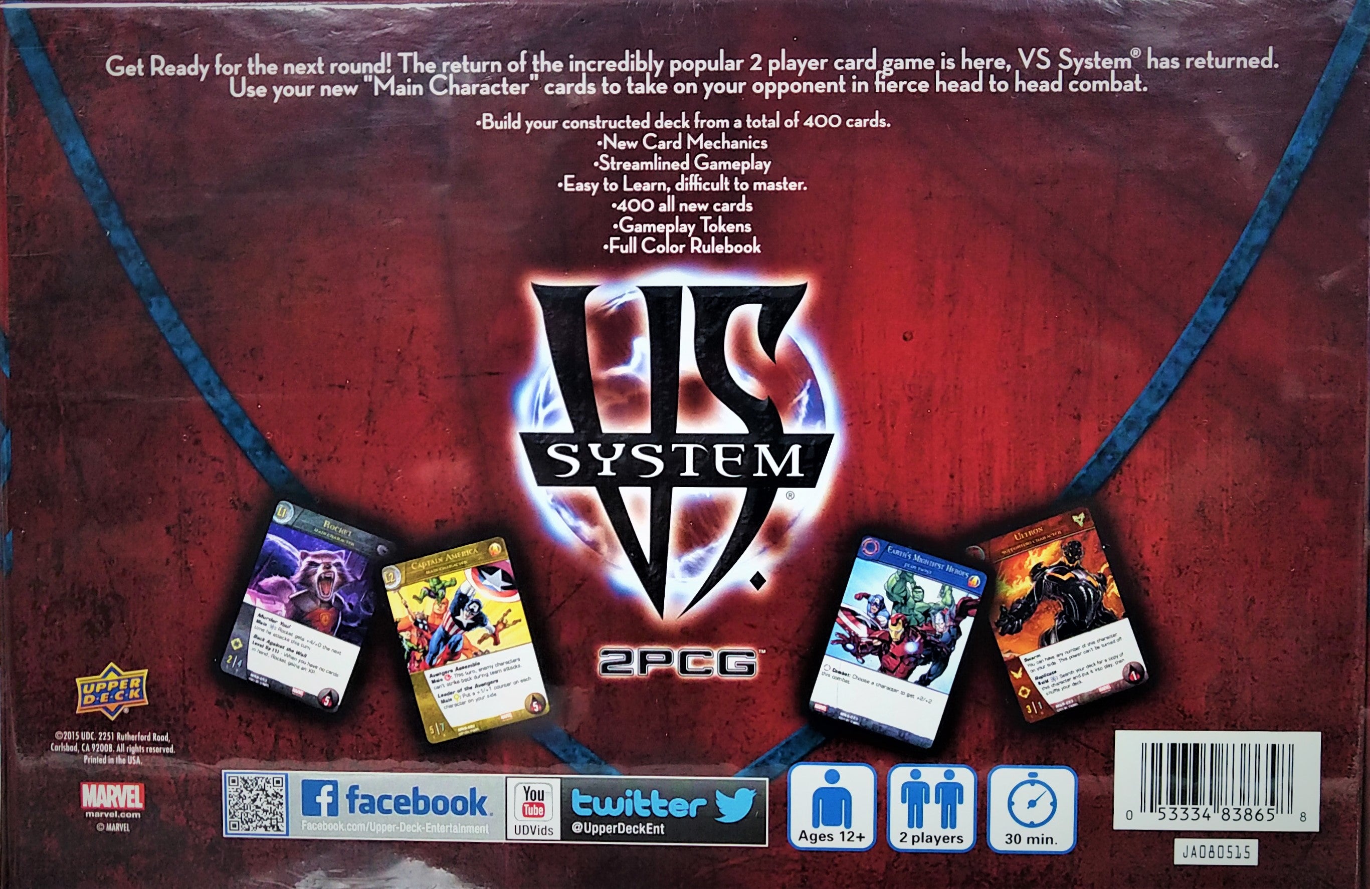 Vs System 2pcg: The Marvel Battles Box - Miraj Trading