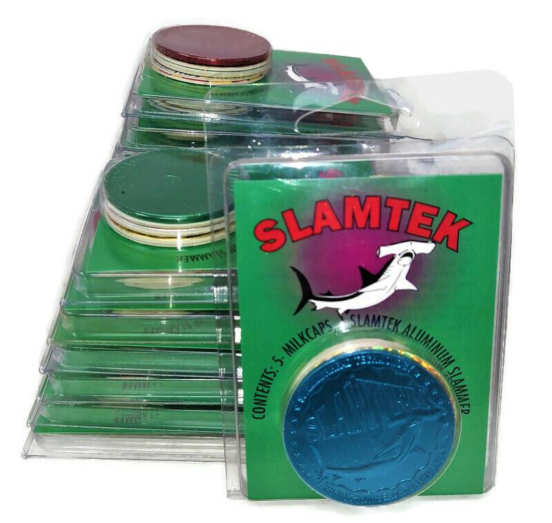 Vintage Official Slamtek Slammerhead Slammers Pack (Lot of 15 Packs) + A Free POG Album - Miraj Trading
