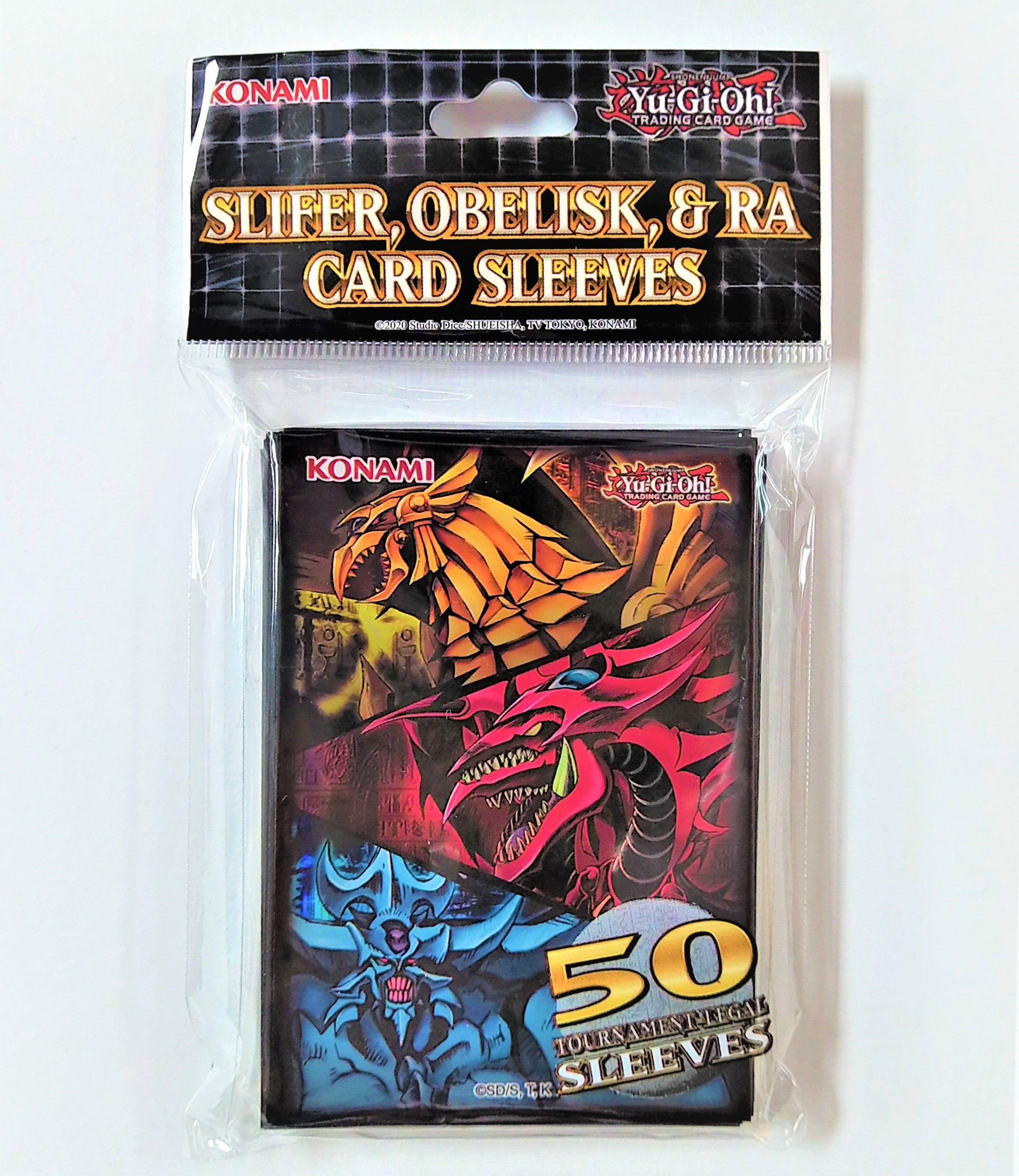 Yu Gi Oh! Slifer Obelisk & Ra Card Sleeves (Lot of 2 Packs) - Miraj Trading