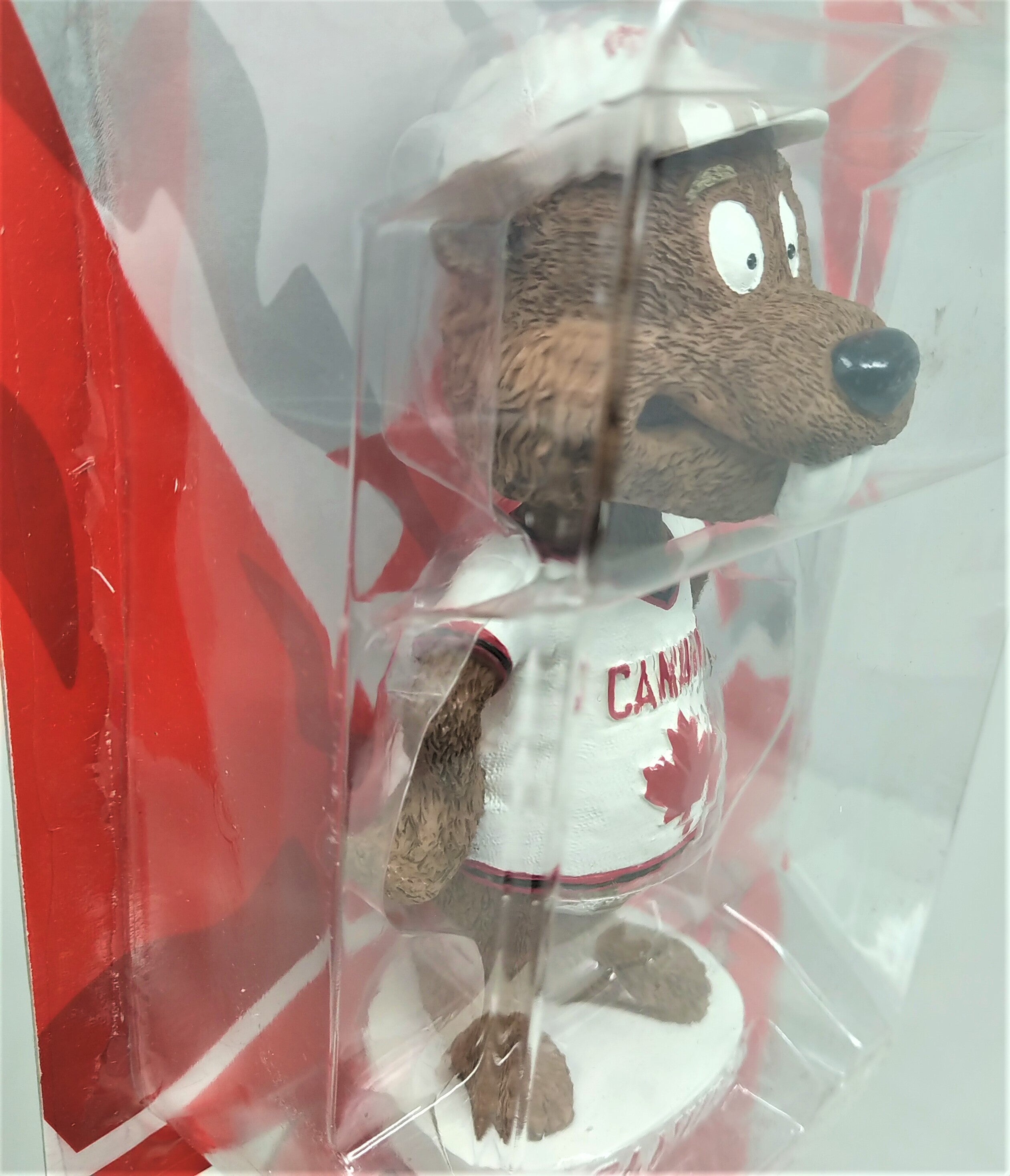 Canada Canuck Beaver Buddy Mini Bobblehead Doll & Canada Hat Set - Miraj Trading