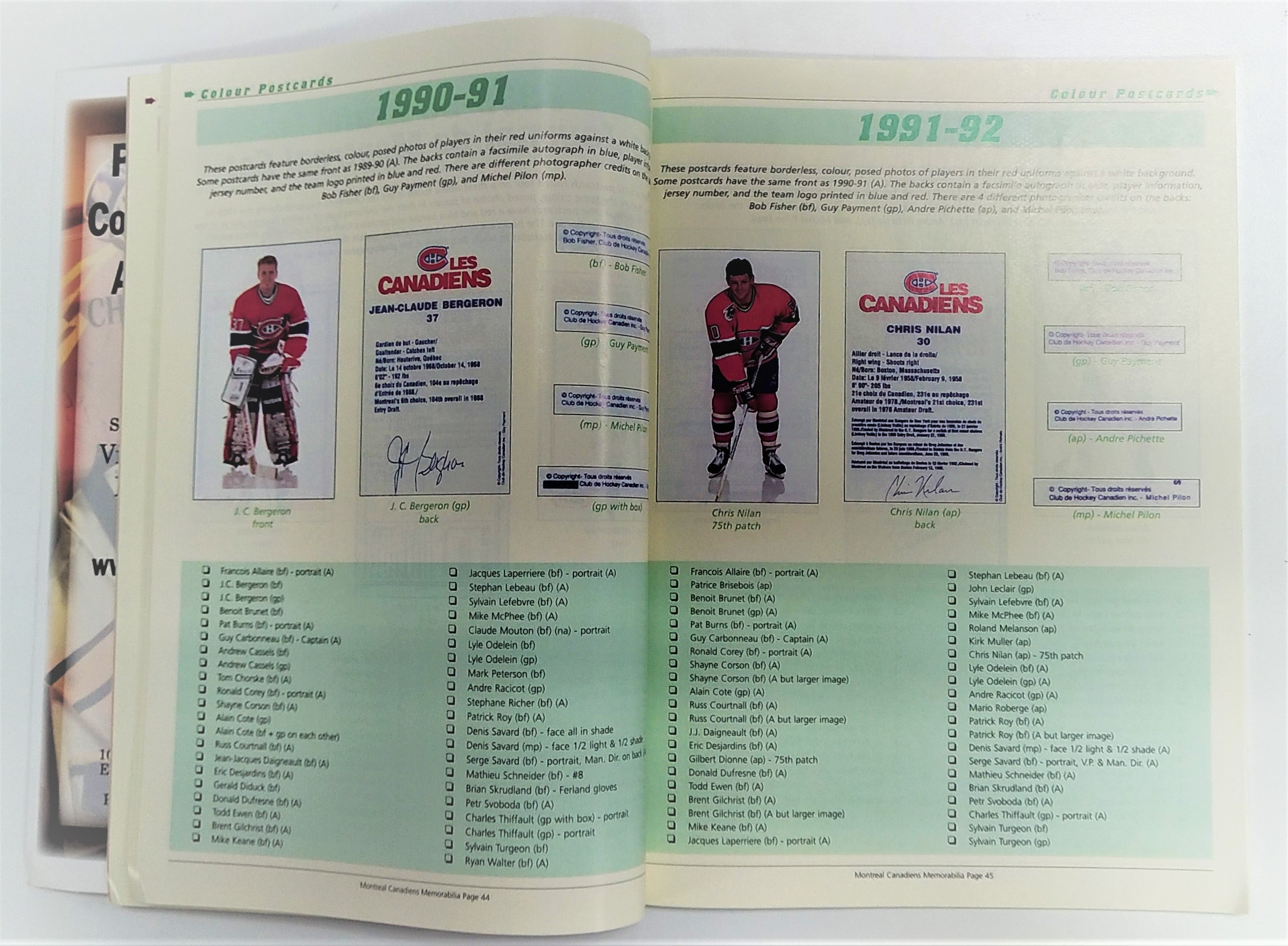 The Memorabilia of the Montreal Canadiens Guide Book - Miraj Trading