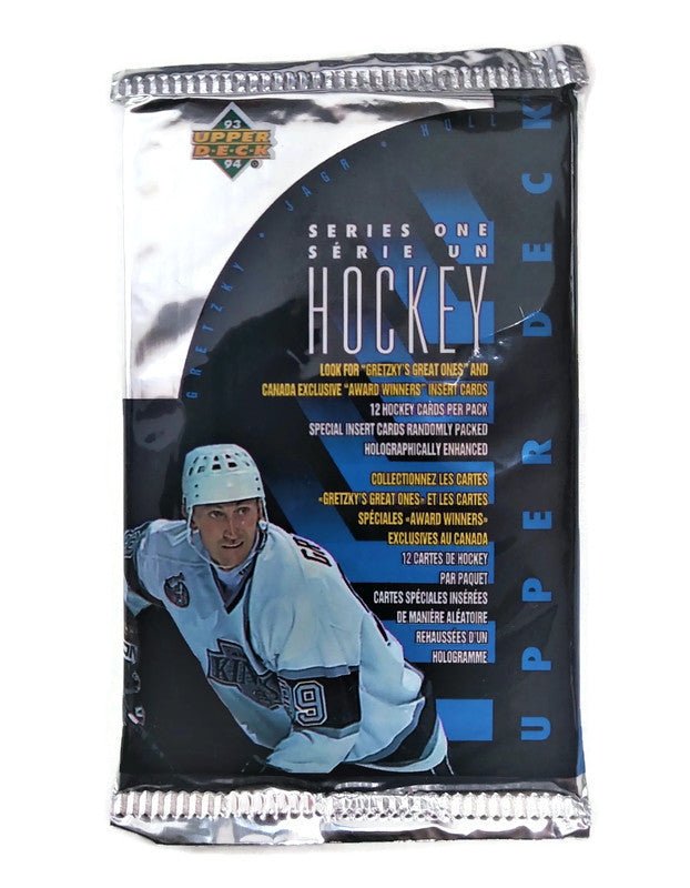 1993-94 Upper Deck Series 1 Hockey Pack (Lot of 11 Packs) - Miraj Trading