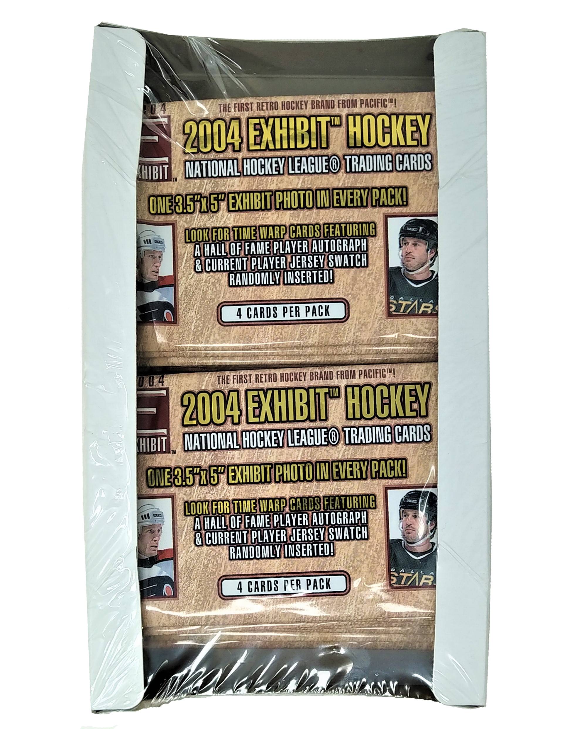 2003-04 Exhibit Hockey Packs Box (24 Packs) - Miraj Trading