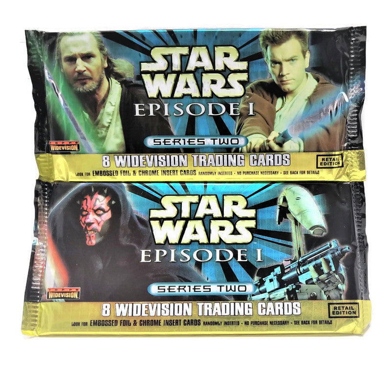 1999 Topps Star Wars Episode 1 Series 2 Retail Edition Pack (Lot of 12 Packs) - Miraj Trading