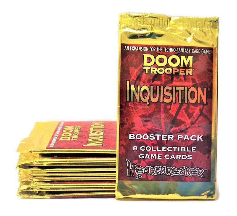 1995 Heartbreaker Doom Trooper Inquisition Booster Pack (Lot of 10 Packs) - Miraj Trading