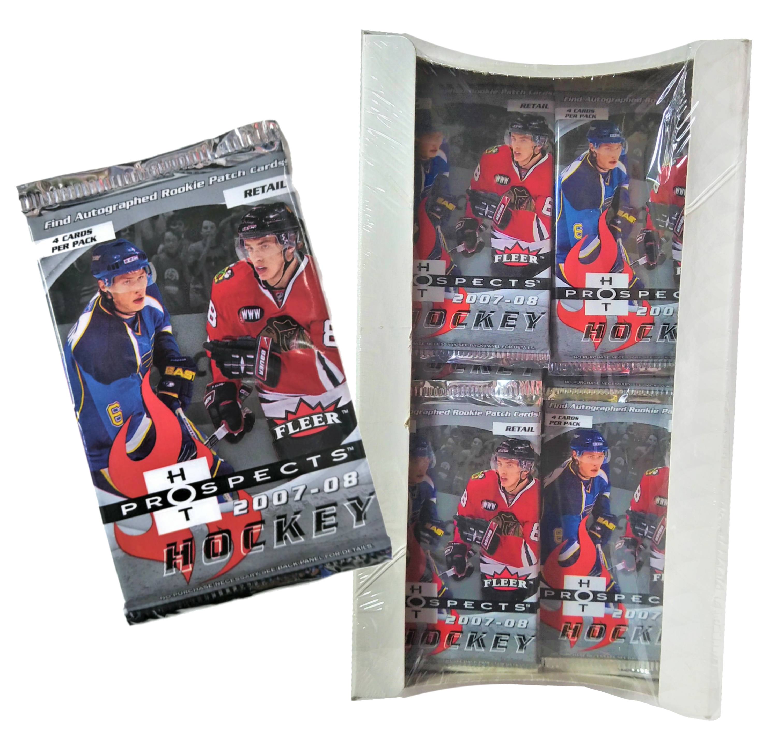 2007-08 Upper Deck Fleer Hot Prospects Retail Hockey Pack (Lot of 24 Packs) - Miraj Trading