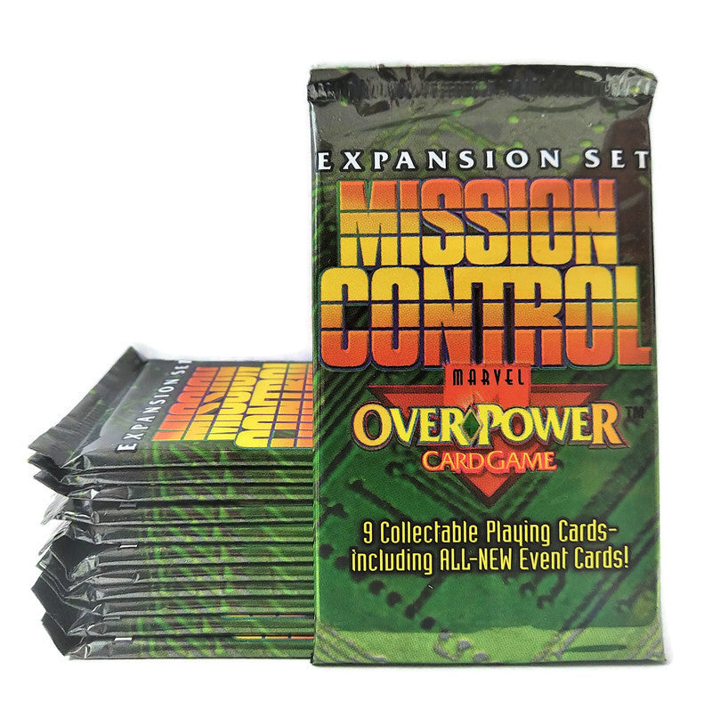 Marvel OverPower Mission Control Booster Pack (Lot of 12 Packs) - Miraj Trading