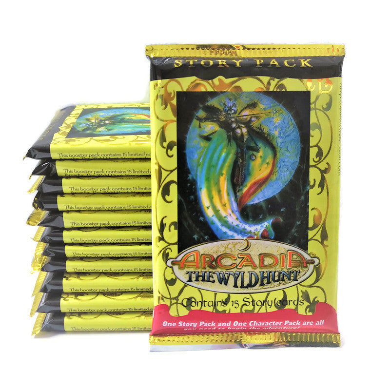 1996 White Wolf Arcadia The Wyld Hunt CCG Pack (Lot of 12 Packs) - Miraj Trading