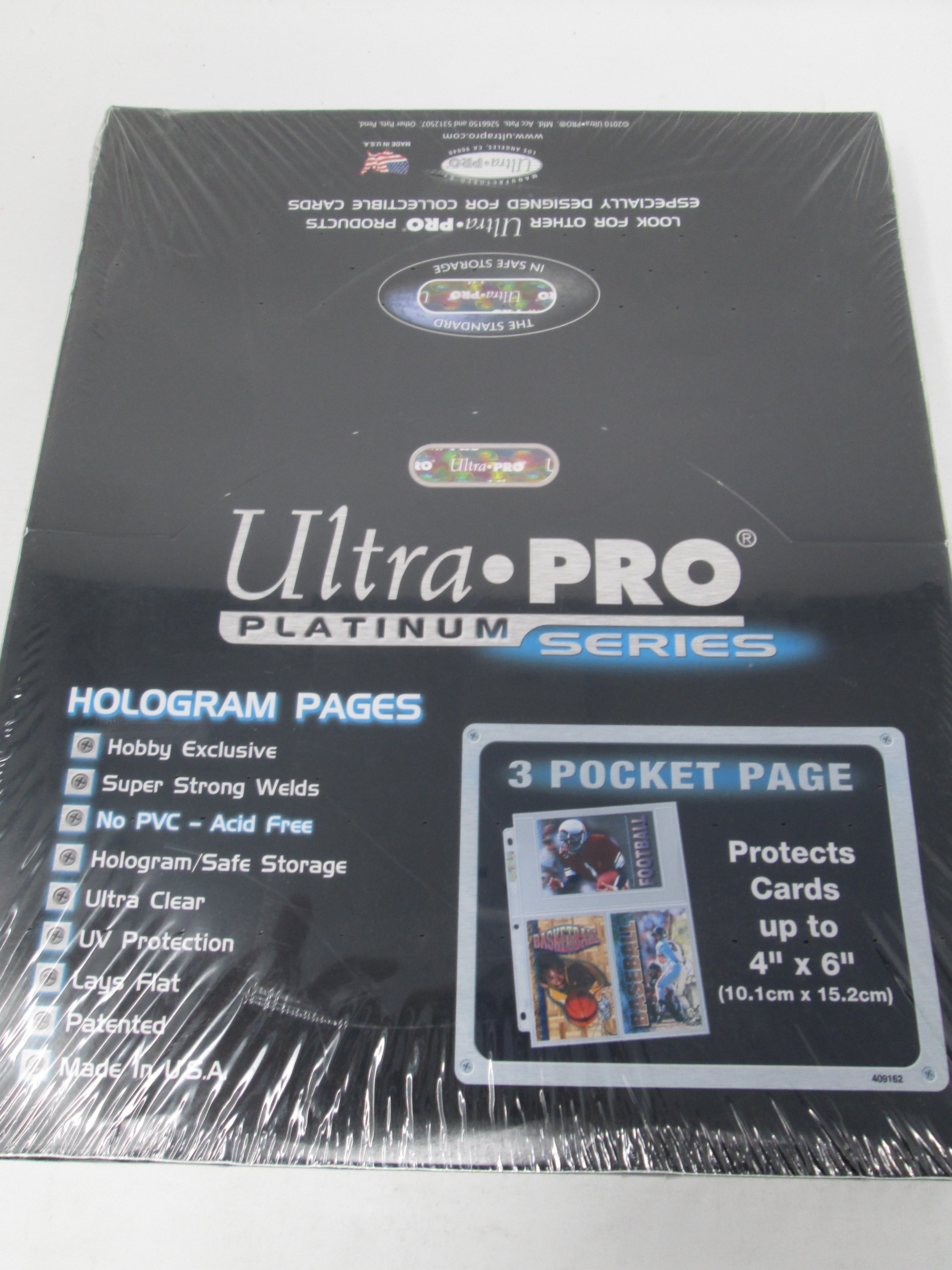Ultra Pro 3-Pocket Platinum Page with 4" X 6" Pockets - BigBoi Cards