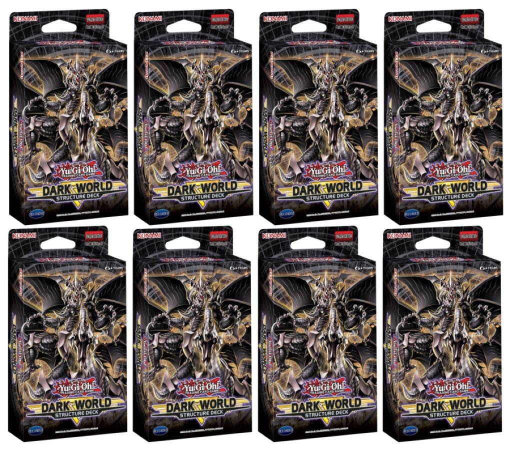 Yu Gi Oh! Dark World Structure Deck Sealed Display Box of 8 (Pre-Order) - Miraj Trading