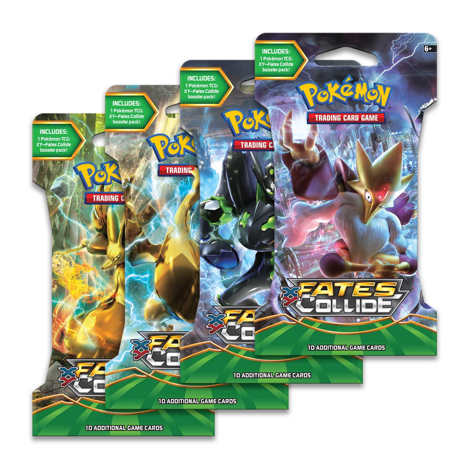 Pokemon  XY-Fates Collide Sleeved Booster Pack (24 packs a lot) - BigBoi Cards