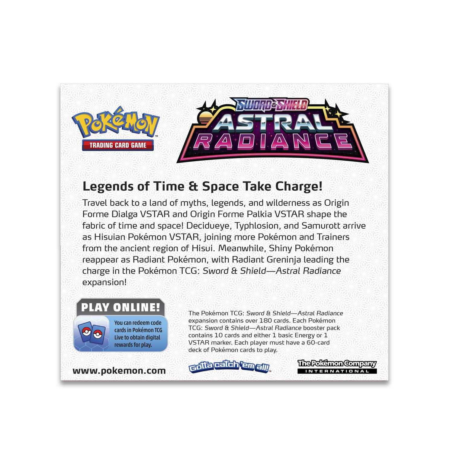 Pokemon  Sword & Shield Astral Radiance Booster Box (Pre-Order) - Miraj Trading