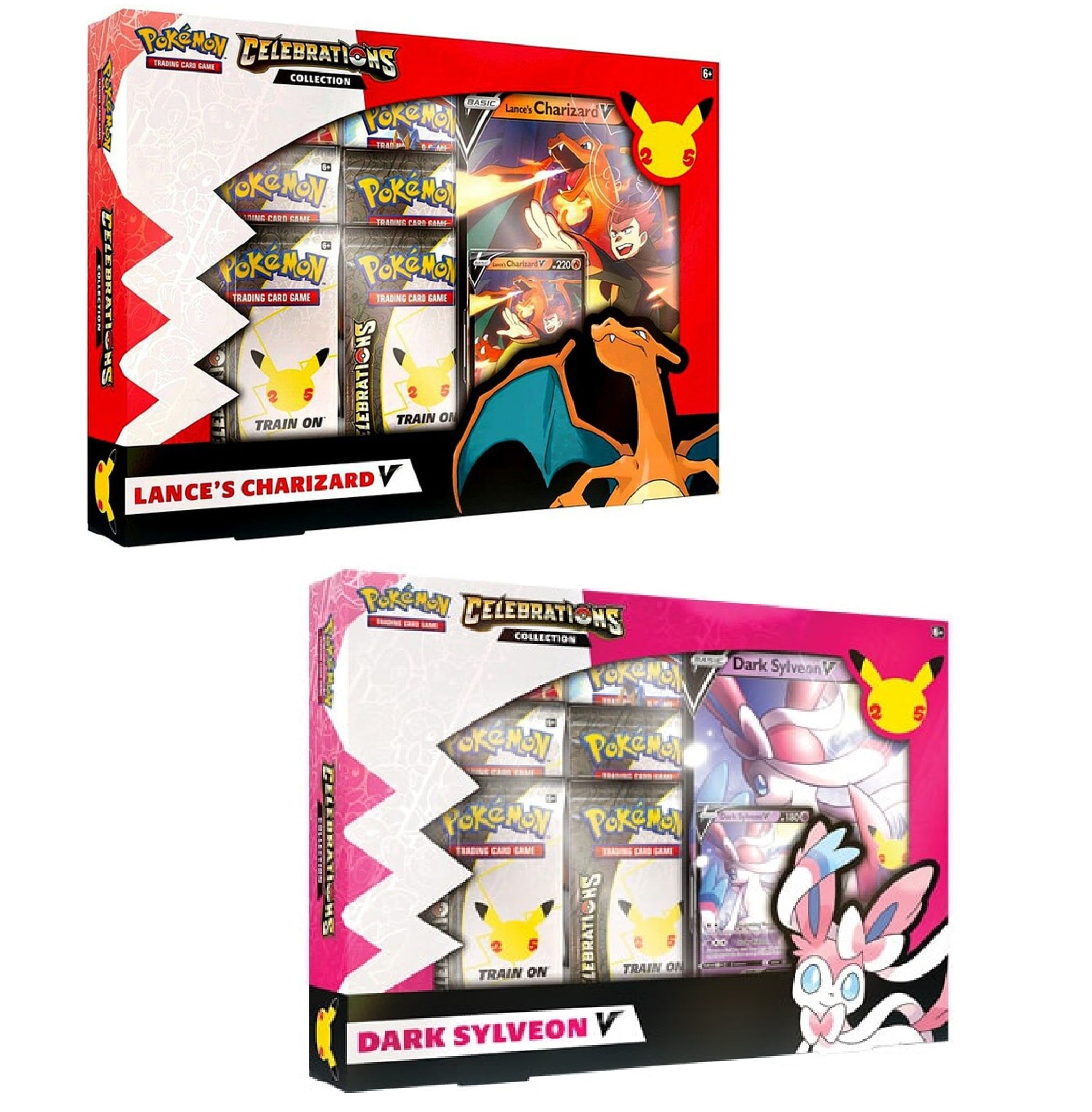 Pokemon Celebrations Collection Lance's Charizard & Dark Sylveon V Box (Set of 2) - Miraj Trading