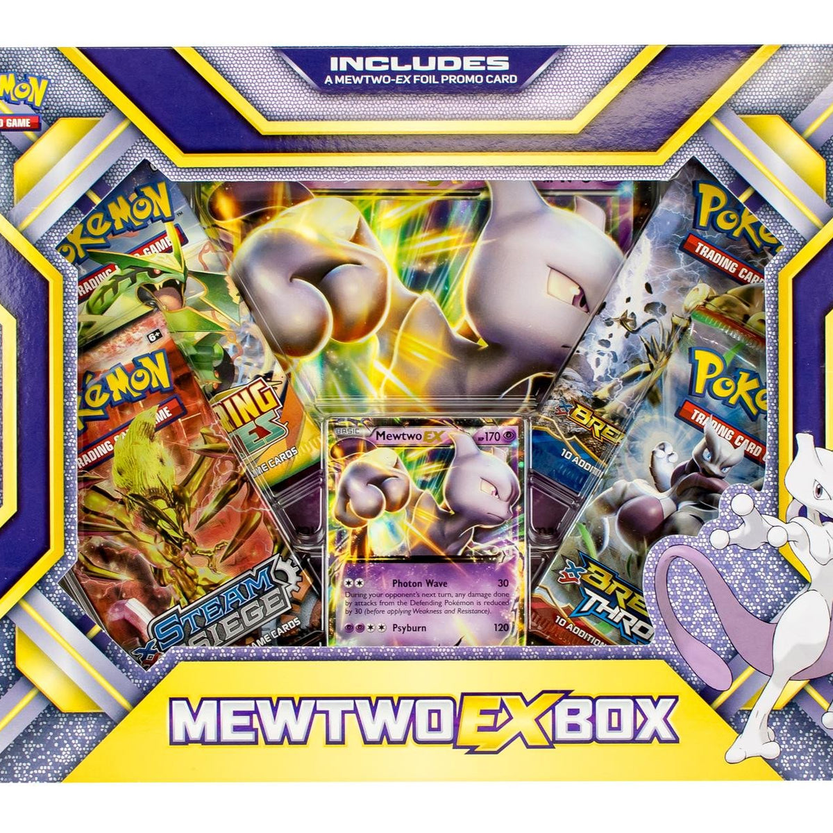 pokemon cards mewtwo ex box TCG Kanto Power Collection Mewtwo-EX & Slowbro-EX 1 photo sticker Pokmon TCG: Mewtwo-EX Box |