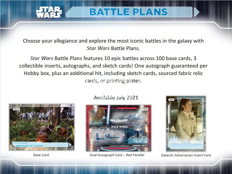 2021 Topps Star Wars Battle Plans Hobby Box - Miraj Trading