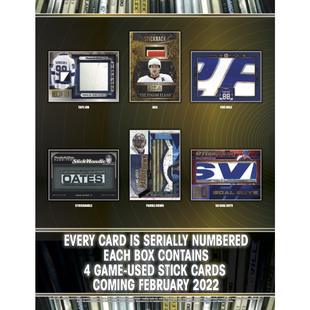 2021-22 President's Choice Game Used StickRack Update Hockey Box (Pre-Order) - Miraj Trading