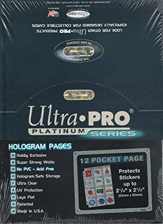 Ultra Pro 12-Pocket Platinum Page with 2-1/4" X 2-1/2" Pockets - BigBoi Cards