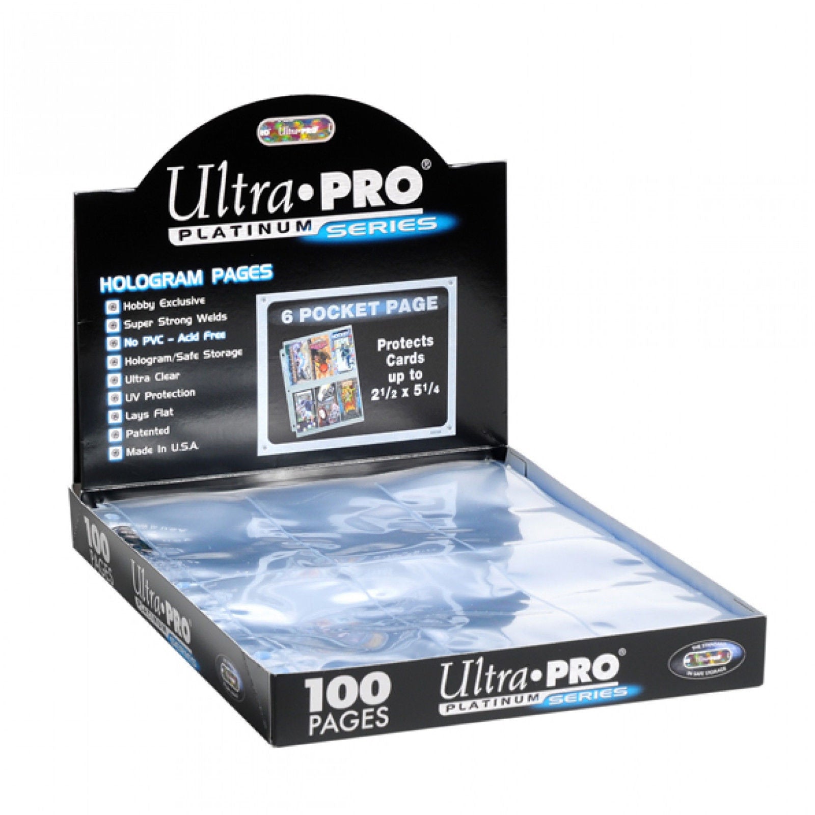 Ultra Pro 6-Pocket Platinum Page with 2-1/2" X 5-1/4" Pockets - BigBoi Cards