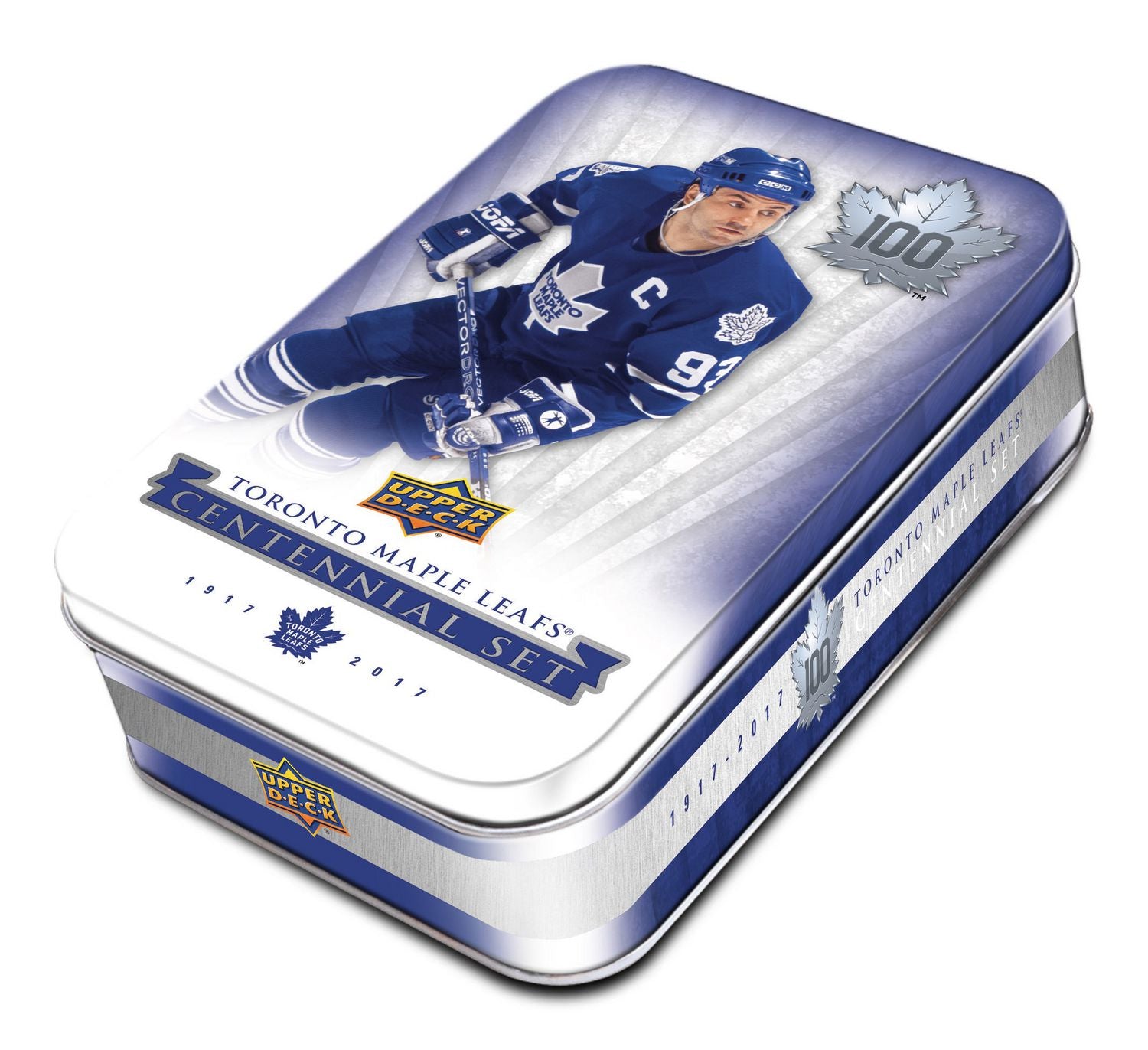 2017-18 Upper Deck Toronto Maple Leafs Centennial Tin Case (12 Tins) - BigBoi Cards