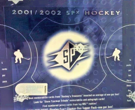 2001-02 Upper Deck SPX Hockey Hobby Box - BigBoi Cards