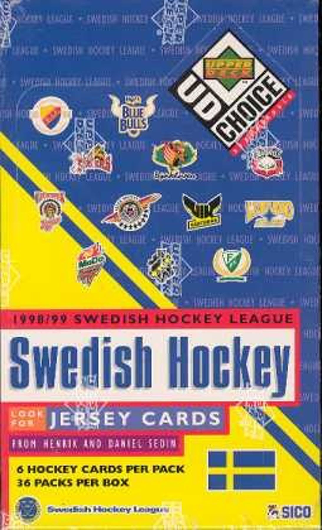 1998-99 Upper Deck Collector's Choice Swedish League Hockey Box - BigBoi Cards