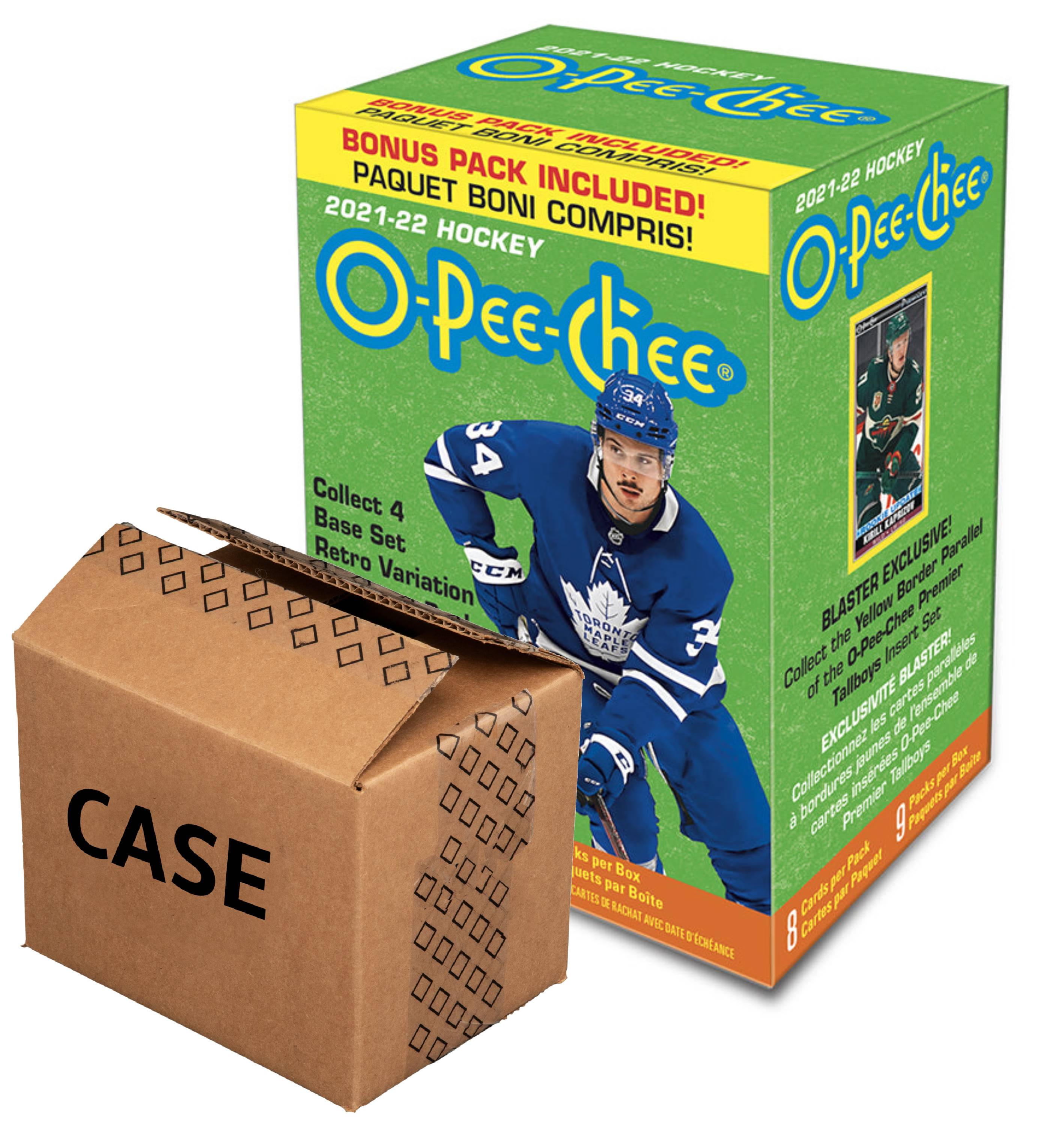 2021-22 Upper Deck O-Pee-Chee Hockey Blaster Case (Case of 20 Boxes) - Miraj Trading